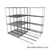Sliding Wire Shelving, 90" W x 62" D x 78" H, 14" Shelf Depth, 3 Rows, Chrome