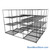 Sliding Wire Shelving, 116" W x 78" D x 95" H, 24" Shelf Depth, 3 Rows, Chrome