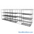 Sliding Wire Shelving, 223" W x 44" D x 78" H, 21" Shelf Depth, 1 Row, Corrosion Resistant Zinc