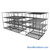 Sliding Wire Shelving, 203" W x 76" D x 78" H, 24" Shelf Depth, 2 Rows, Corrosion Resistant Zinc
