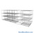 Sliding Wire Shelving, 223" W x 67" D x 78" H, 21" Shelf Depth, 2 Rows, Chrome