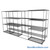 Sliding Wire Shelving, 146" W x 38" D x 78" H, 18" Shelf Depth, 1 Row, Corrosion Resistant Zinc