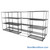 Sliding Wire Shelving, 179" W x 38" D x 78" H, 18" Shelf Depth, 1 Row, Corrosion Resistant Zinc