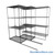 Sliding Wire Shelving, 78" W x 67" D x 78" H, 21" Shelf Depth, 2 Rows, Corrosion Resistant Zinc