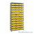 Bin Storage Shelves, 18" D x 75" H, 13 Shelves, 36 Bins, Yellow