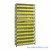 Bin Storage Shelves, 12" D x 75" H, 13 Shelves, 144 Bins, Yellow