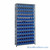 Bin Storage Shelves, 18" D x 75" H, 13 Shelves, 96 Bins, Blue