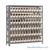 Bin Storage Shelves, 12" D x 39" H, 7 Shelves, 72 Bins, Ivory