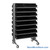 Storage Shelves with Bins, 24" D, Double Sided, 11.125"Wx11.625"Dx4"H Bin Dimensions, Black, Includes Casters