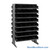Storage Shelves with Bins, 24" D, Double Sided, 6.625"Wx11.625"Dx4"H Bin Dimensions, Black, Without Casters