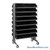 Storage Shelves with Bins, 36" D, Double Sided, 11.125"Wx17.875"Dx4"H Bin Dimensions, Black, Includes Casters