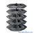 Rotating Hardware Bin, 44" W x 44" D x 57" H, 5 Revolving Shelves, 10 Compartments Per Shelf