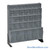Hardware Bin Rack, 10" D x 28" H, 31 Bins, Without Casters, Gray