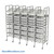 Mobile Basket Rack, 87.75" W, 5 Columns, 8 Storage Levels Per Column