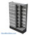 Sliding Storage Cabinets, 112 Tilt-Out Bins, Gray