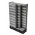 Sliding Storage Cabinets, 364 Tilt-Out Bins, Gray