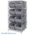 Large Bin Storage Rack, 36" D, Gray