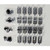 Square Hole Pegboard Accessories, 107 Hooks