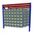 Pallet Rack Storage Bins, 144" W, 12"W x 10.5"D x 6"H