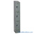 Metal Locker, 12'' W x 12'' D x 78'' H, 1 Column, 3 Tiers, Sloped Top, Built-in Key Lock