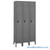 Metal Locker, 36'' W x 15'' D x 78'' H, 3 Columns, 1 Tier, Flat Top, Built-in Key Lock