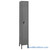 Metal Locker, 12'' W x 15'' D x 78'' H, 1 Column, 1 Tier, Flat Top, Built-in Key Lock