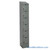 Metal Locker, 12'' W x 15'' D x 78'' H, 1 Column, 6 Tiers, Sloped Top, Built-in Key Lock