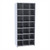 Bin Storage Rack, 36" W x 18" D x 87" H, No Bin Fronts, (14) 18" x 12" Openings, Doors w/Key Lock