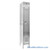 Stainless Steel Locker, 12" W x 18" D x 78" H, 1 Column, 1 Tier, Padlock Hasp, Assembled