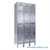 Stainless Steel Locker, 54" W x 18" D x 78" H, 3 Columns, 2 Tiers, Key Lock, Unassembled