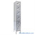 Stainless Steel Locker, 12" W x 18" D x 78" H, 1 Column, 6 Tiers, Combination Lock, Unassembled