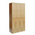 Wood Locker, 45" W x 18" D x 72" H, 3 Columns, 3 Tiers, No Base, No Molding