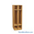 Wooden Storage Locker, 24" W x 24" D x 72.25" H, 12" Locker Width, 2 Lockers, 1 Upper Shelf, 1 Lower Shelf