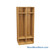 Wooden Storage Locker, 36" W x 24" D x 83.63" H, 18" Locker Width, 2 Lockers, 1 Upper Shelf, 1 Lower Shelf