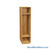 Wooden Storage Locker, 18" W x 24" D x 72.25" H, 18" Locker Width, 1 Locker, 1 Upper Shelf, 1 Lower Shelf