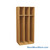 Wooden Storage Locker, 36" W x 24" D x 83.63" H, 12" Locker Width, 3 Lockers, 1 Upper Shelf, No Lower Shelf
