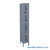 Expanded Metal Locker, 12" W x 18" D x 78" H, 1 Column, 2 Tiers, Key Lock, Unassembled