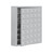 Cellphone Storage Lockers, 37" W x 9.25" D x 42" H, No Cabinet Included, Surface Mount, 35 Compartments