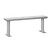 Gym Locker Bench, 60" W x 10" D x 18" H, Aluminum Bench Top, No Back Support, No ADA