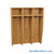 Wall Locker, 48" W x 16" D x 60" H, 3 Columns