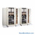 Cabinets on Tracks, 116" W x 59.25" D, 2 Moveable Rows