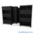 Flipper Door Cabinets on Tracks, 116" W x 56" D x 66.25" H, 3 Stationary Cabinets, 2 Moveable Rows