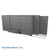 Filing Cabinets on Tracks, 180" W x 61.5" D, 4 Back Row Cabinets, 2 Moveable Rows