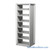 Rotary File Cabinet, 30.75" W x 25" D x 82.5" H, Adder Unit, Open Shelves