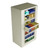 Rotary File Cabinet, 30.75" W x 25" D x 93" H, Adder Unit, Open Shelves