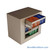 Rotary File Cabinet, 45.5" W x 31" D x 42" H, Starter Unit, Roll-Outs