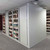 Rotary File Cabinet, 38.75" W x 31" D x 72" H, Adder Unit, Open Shelves