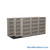 Mobile File Rack, 172" W x 60.75" D x 94.75" H, Fixed Dividers, 42" Shelf Width