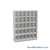 Stackable Metal Shelves, 42" W x 13.25" D x 53" H, Letter Size, 5 Levels, Fixed Welded Dividers