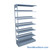 Letter-Size File Shelving, 36" W x 12" D x 64.25" H, Single-Sided Adder Unit